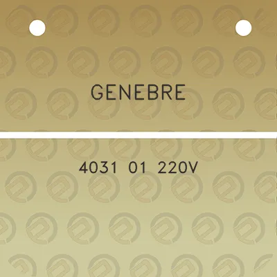 genebre-4031-01-220v