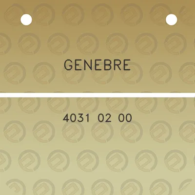 genebre-4031-02-00