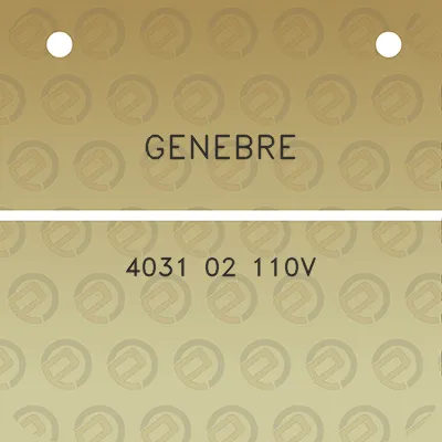 genebre-4031-02-110v