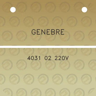 genebre-4031-02-220v