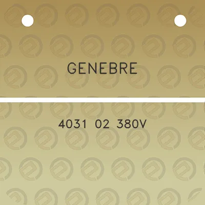 genebre-4031-02-380v