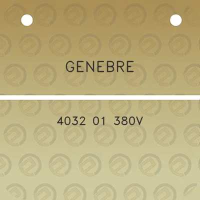 genebre-4032-01-380v