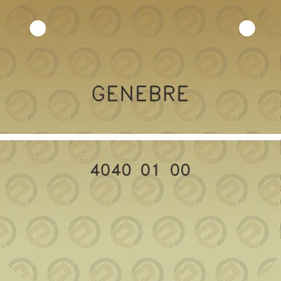 genebre-4040-01-00