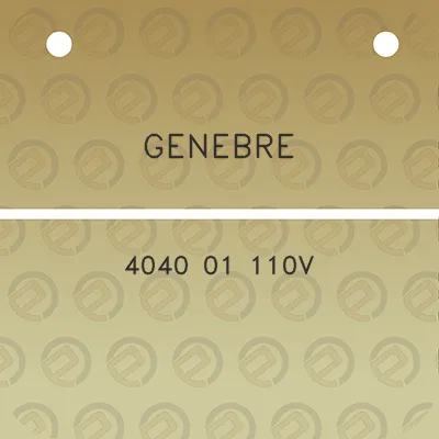 genebre-4040-01-110v