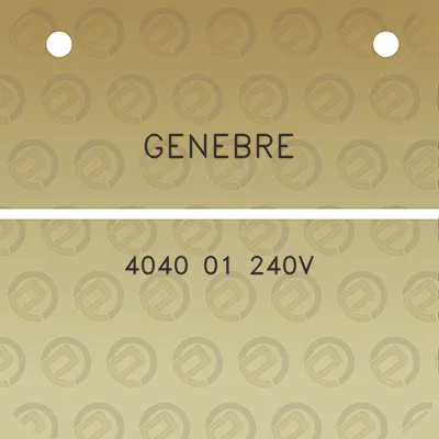 genebre-4040-01-240v