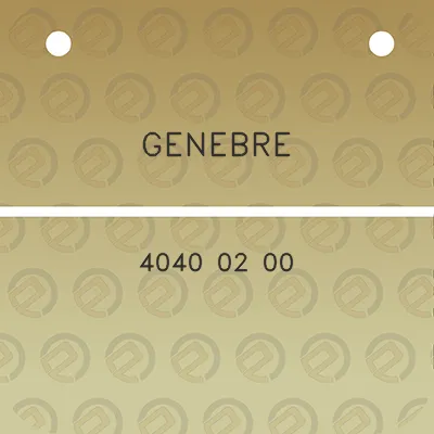 genebre-4040-02-00