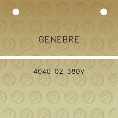 genebre-4040-02-380v