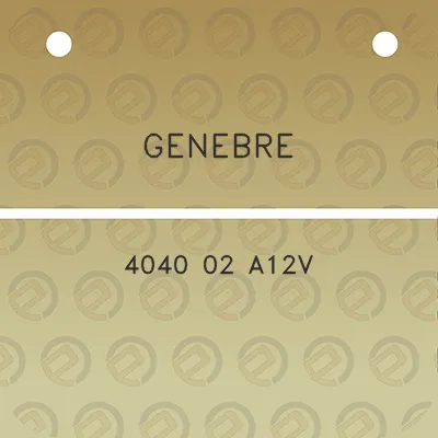 genebre-4040-02-a12v