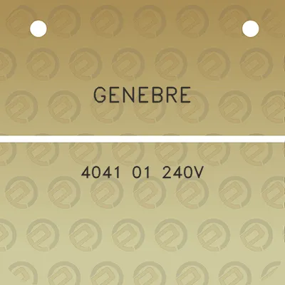 genebre-4041-01-240v