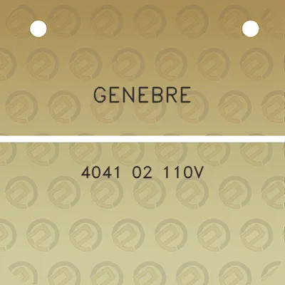 genebre-4041-02-110v