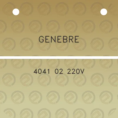 genebre-4041-02-220v