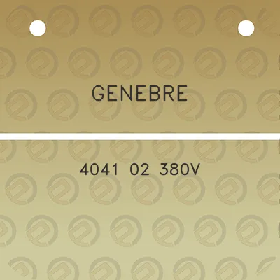 genebre-4041-02-380v