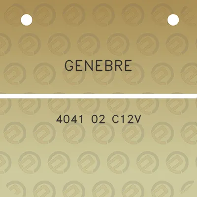 genebre-4041-02-c12v