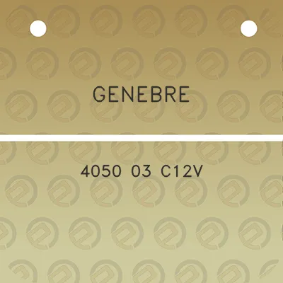 genebre-4050-03-c12v