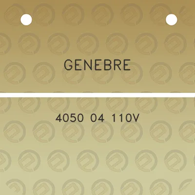 genebre-4050-04-110v