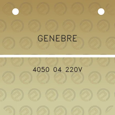 genebre-4050-04-220v