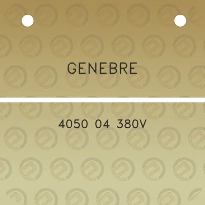 genebre-4050-04-380v