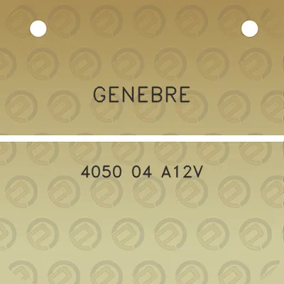 genebre-4050-04-a12v