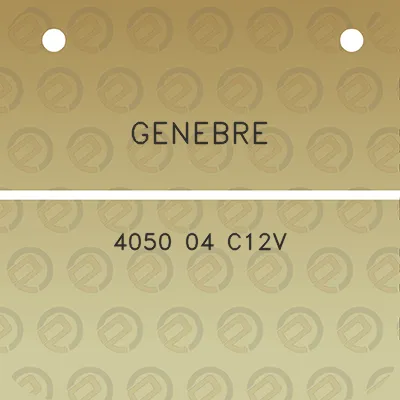 genebre-4050-04-c12v