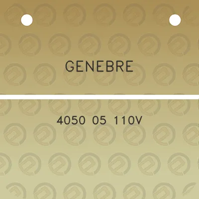 genebre-4050-05-110v