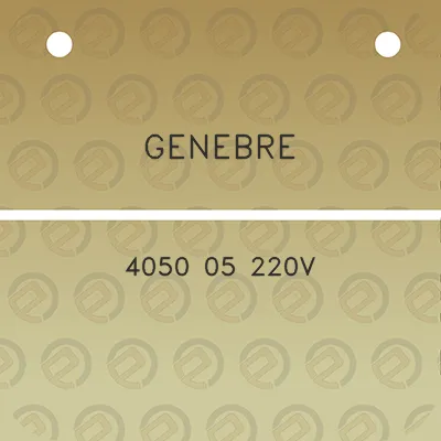 genebre-4050-05-220v