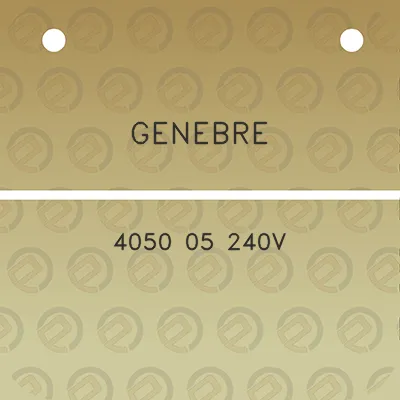 genebre-4050-05-240v