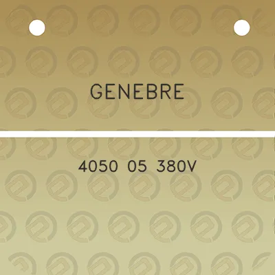 genebre-4050-05-380v