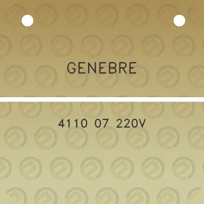 genebre-4110-07-220v