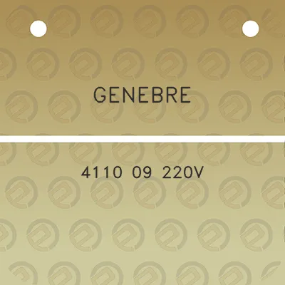 genebre-4110-09-220v