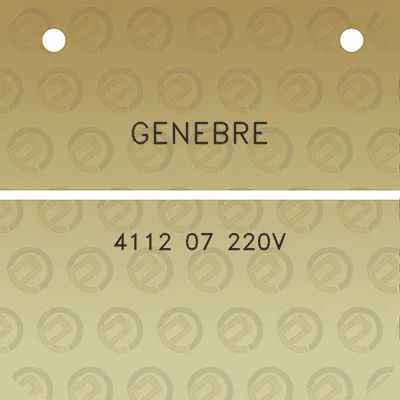 genebre-4112-07-220v