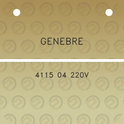 genebre-4115-04-220v