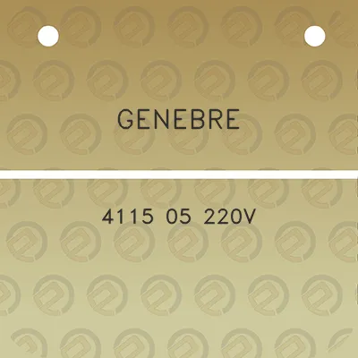 genebre-4115-05-220v