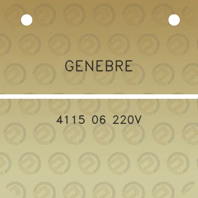 genebre-4115-06-220v