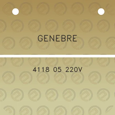 genebre-4118-05-220v