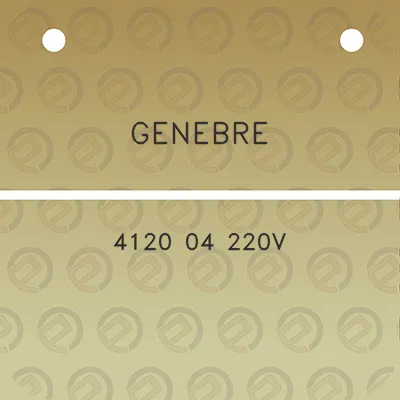 genebre-4120-04-220v