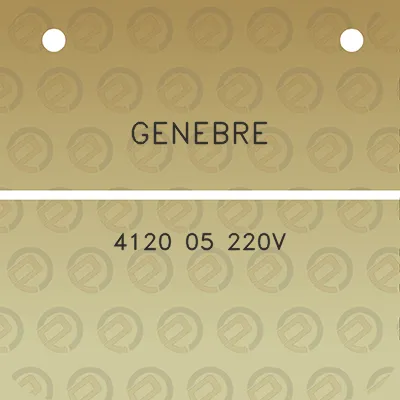 genebre-4120-05-220v