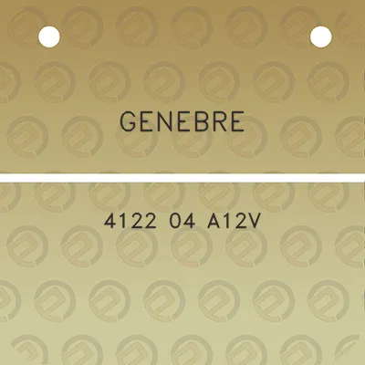 genebre-4122-04-a12v