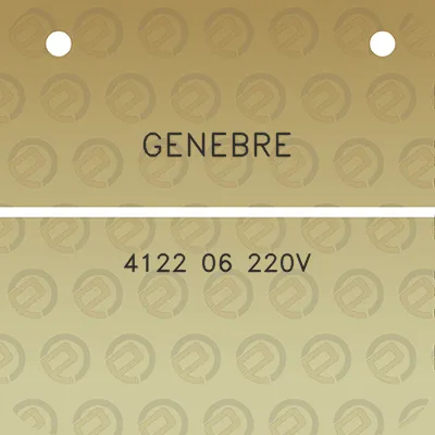 genebre-4122-06-220v