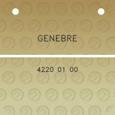 genebre-4220-01-00