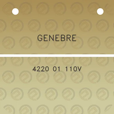 genebre-4220-01-110v