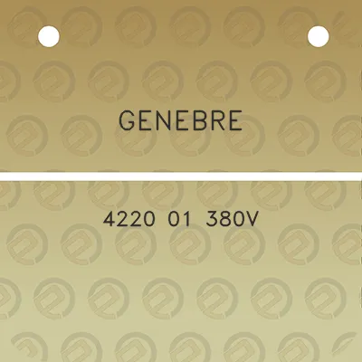 genebre-4220-01-380v