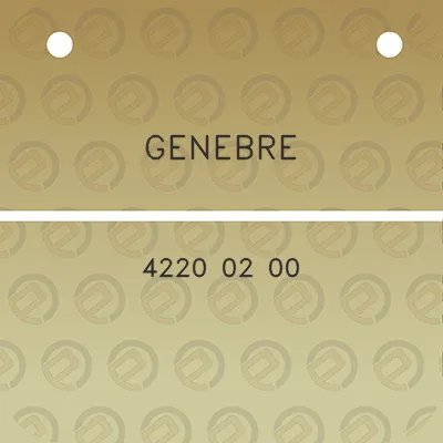 genebre-4220-02-00