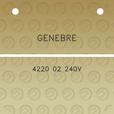 genebre-4220-02-240v