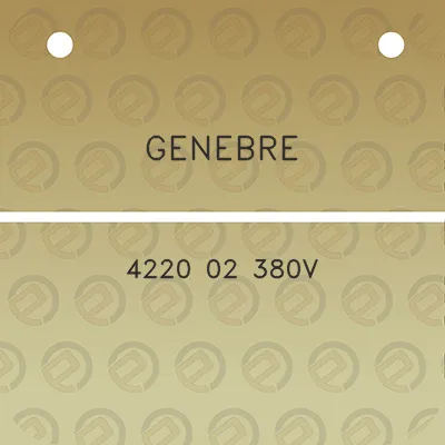 genebre-4220-02-380v