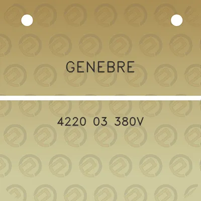 genebre-4220-03-380v