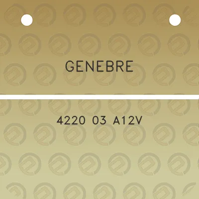 genebre-4220-03-a12v