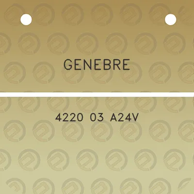 genebre-4220-03-a24v