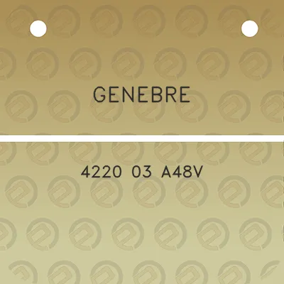 genebre-4220-03-a48v