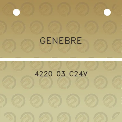 genebre-4220-03-c24v