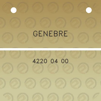 genebre-4220-04-00